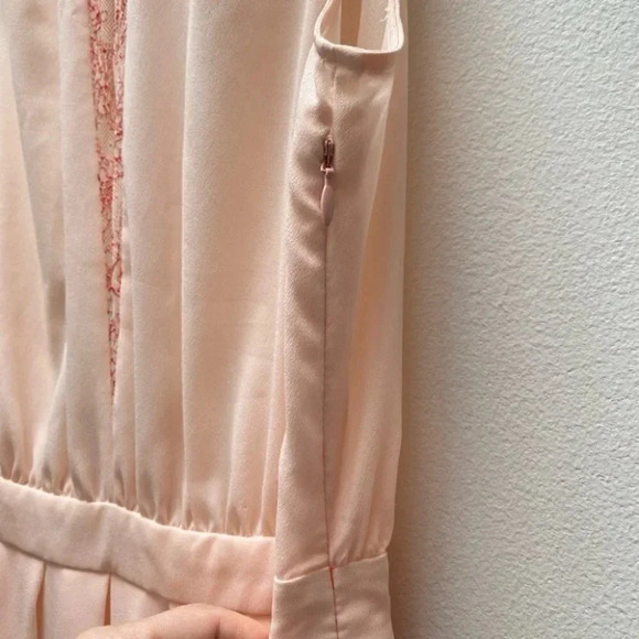 Claudie Pierlot - Peach Lace Trim Remi Backless Dress - Picture 10 of 10